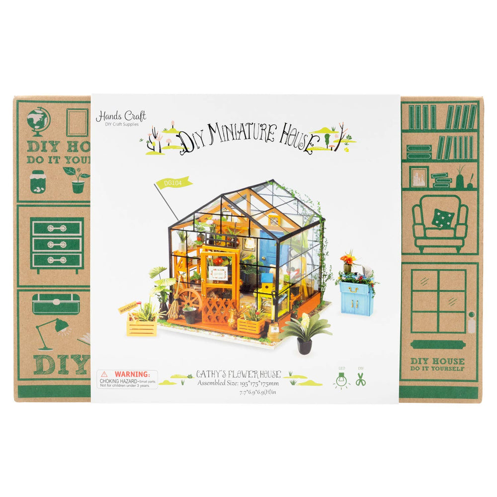 Cathy's Flower House DIY Miniature Dollhouse Kit