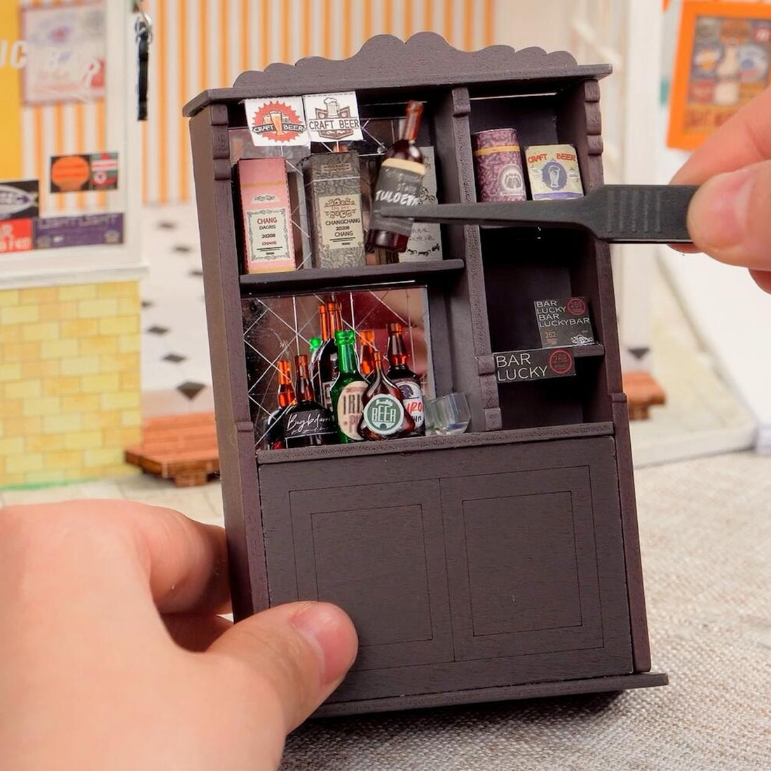DG147, DIY Miniature Dollhouse Kit: Light Music Bar