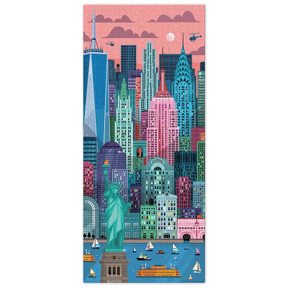 New York City Puzzle 1000 Pc, Artist Puzzle NYC, NYC Jigsaw Puzzle
