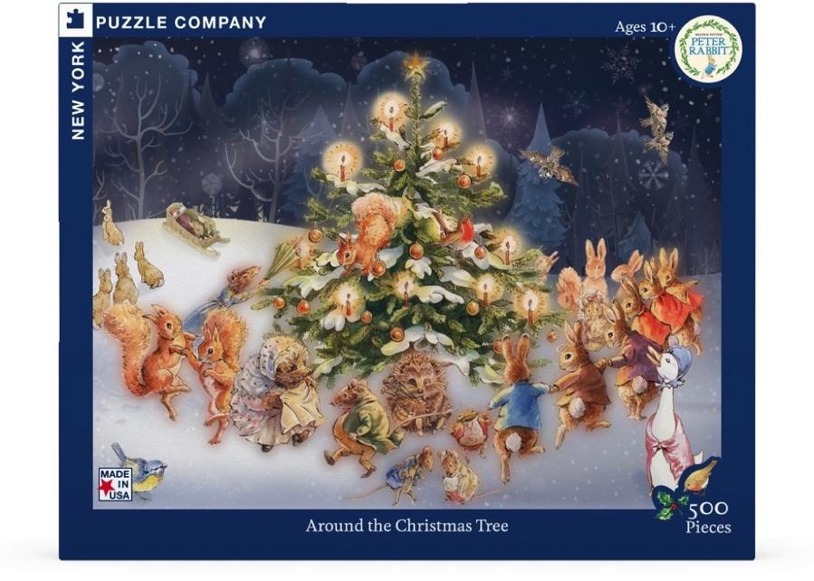 Around the Christmas Tree 500 Piece Jigsaw Puzzle