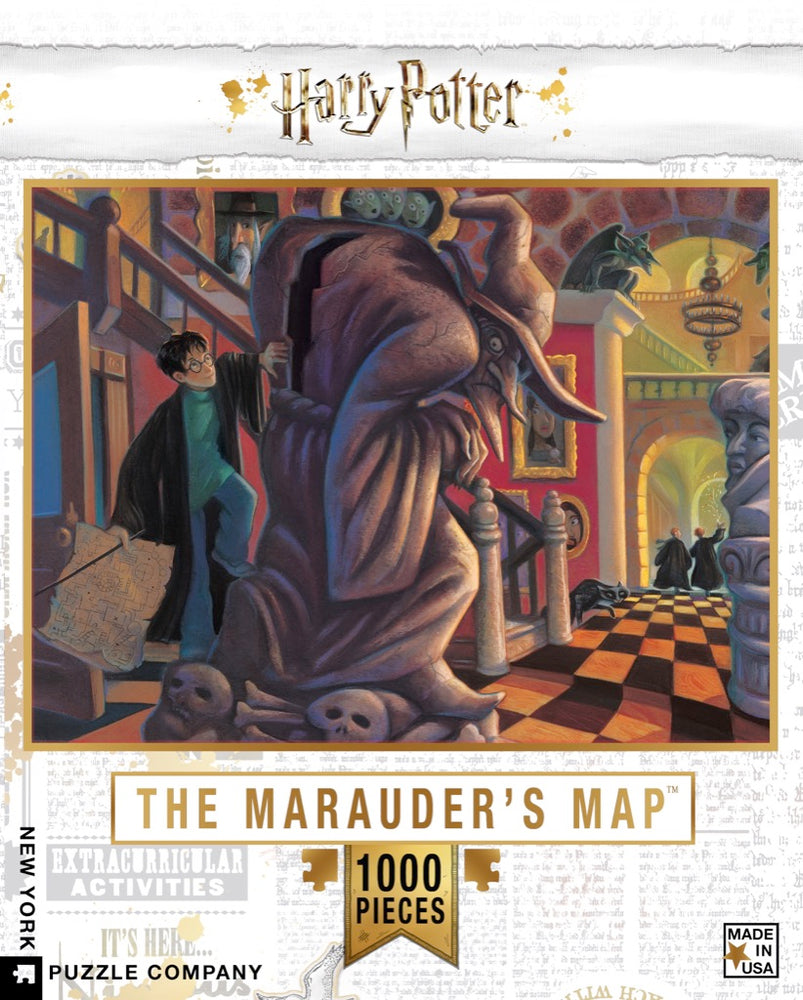 The Marauder's Map 1000 Piece Jigsaw Puzzle, Harry Potter Illustration Puzzle