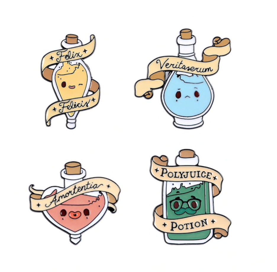 Magic Love Potions Enamel Pins