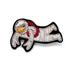 HAND-EMBROIDERED "COSMONAUT" BROOCH