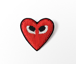 HAND-EMBROIDERED "HEART" BROOCH