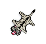 LARGE HAND-EMBROIDERED "TIGER CARPET" BROOCH