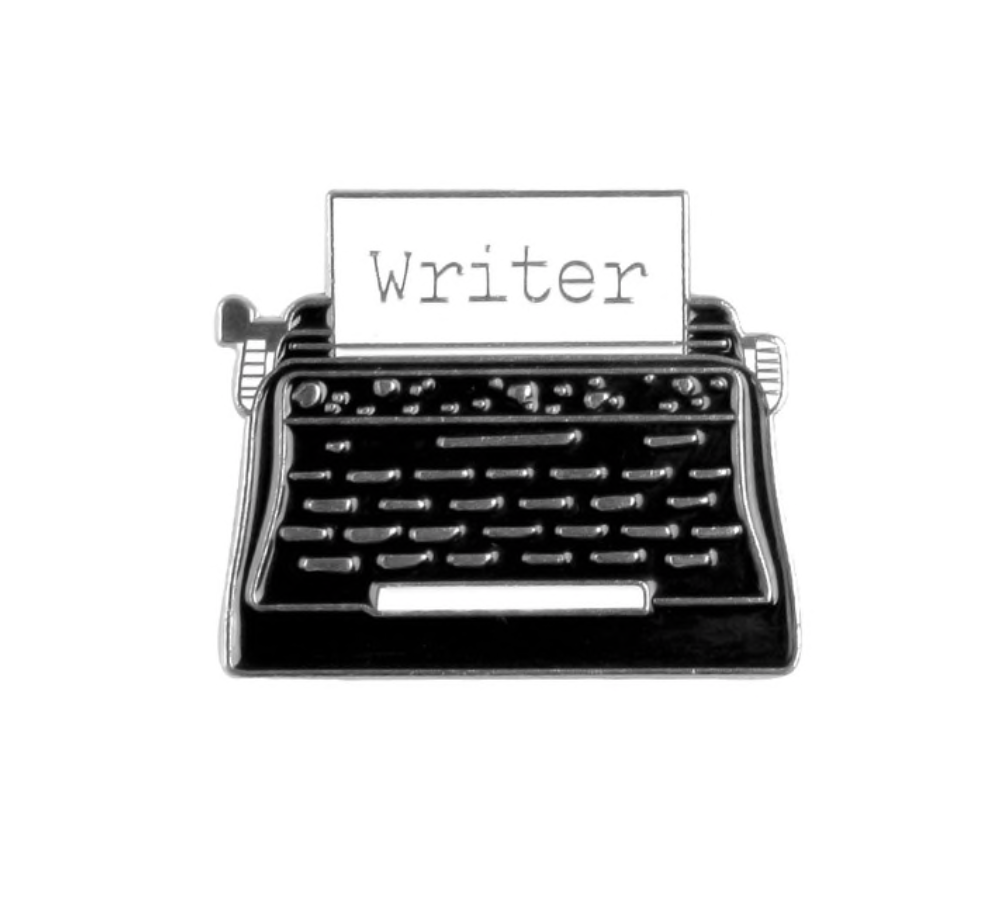 Typewriter Enamel Pin