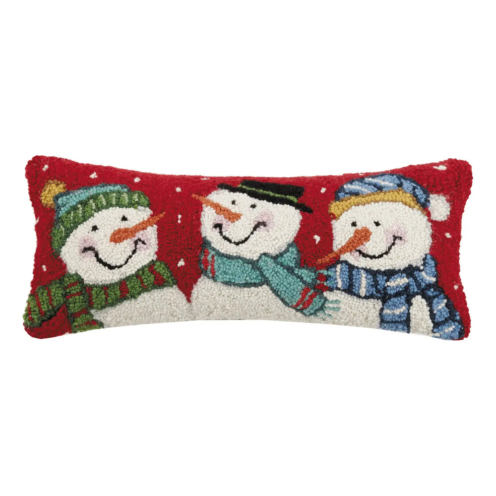 Snowman Trio Hook Pillow