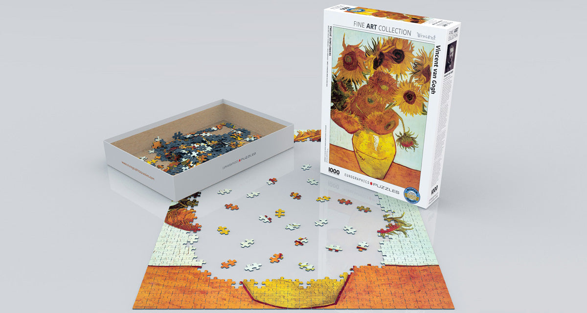 Twelve Sunflowers by Vincent van Gogh 1000-Piece Puzzle