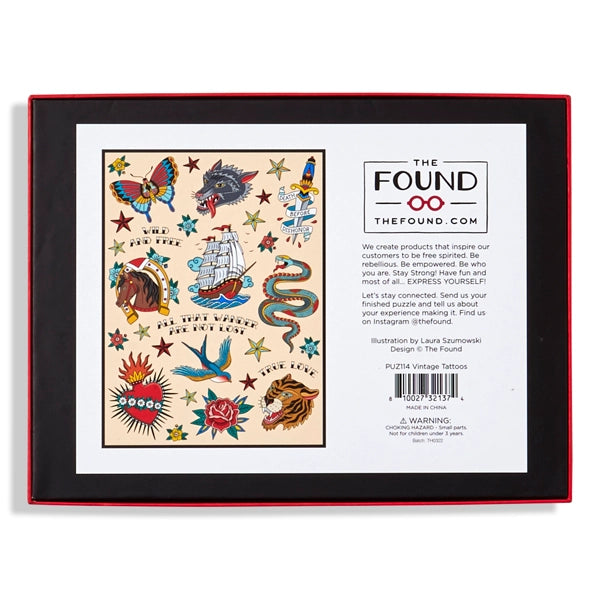 Vintage Tattoos Puzzle 500 Pc