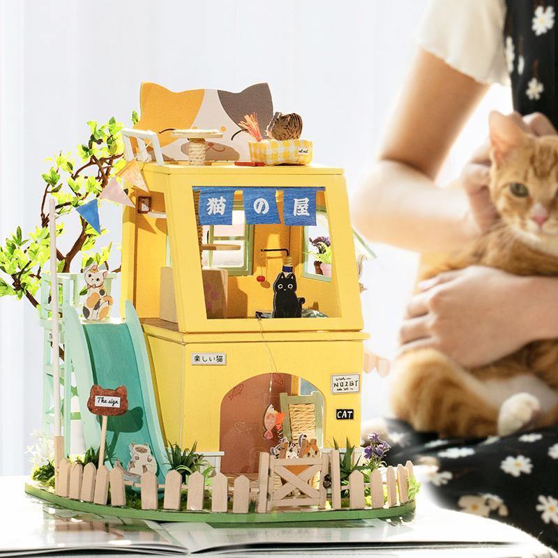 DG149 Cat House DIY Miniature House
