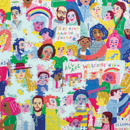 Piece together All Are Welcome Here! 1000 Piece Family Puzzle