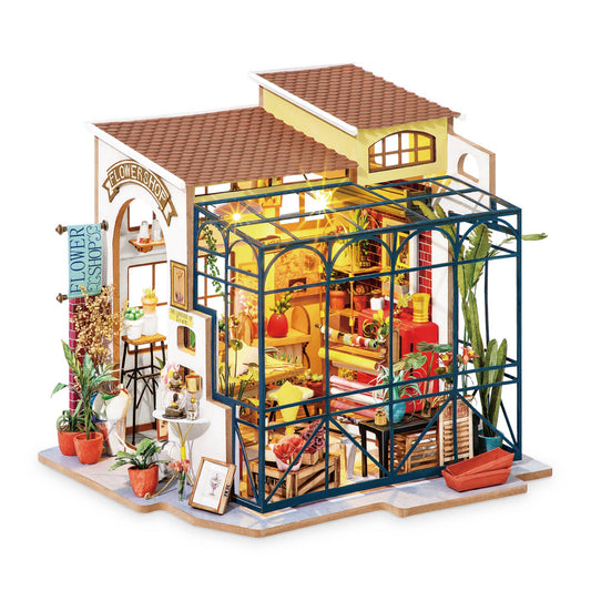 Emily's Flower Shop DIY Miniature Dollhouse Kit