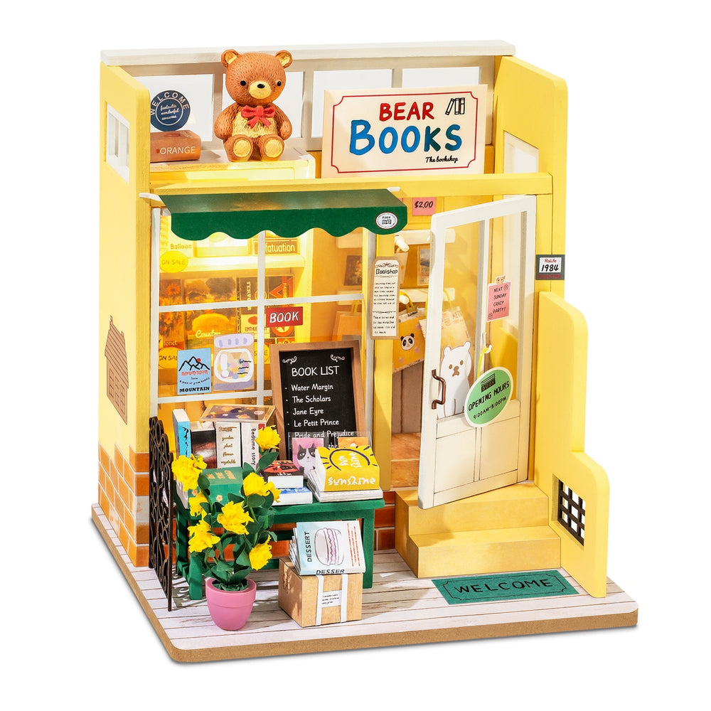 DIY Miniature Dollhouse Kit: Mind-Find Bookstore