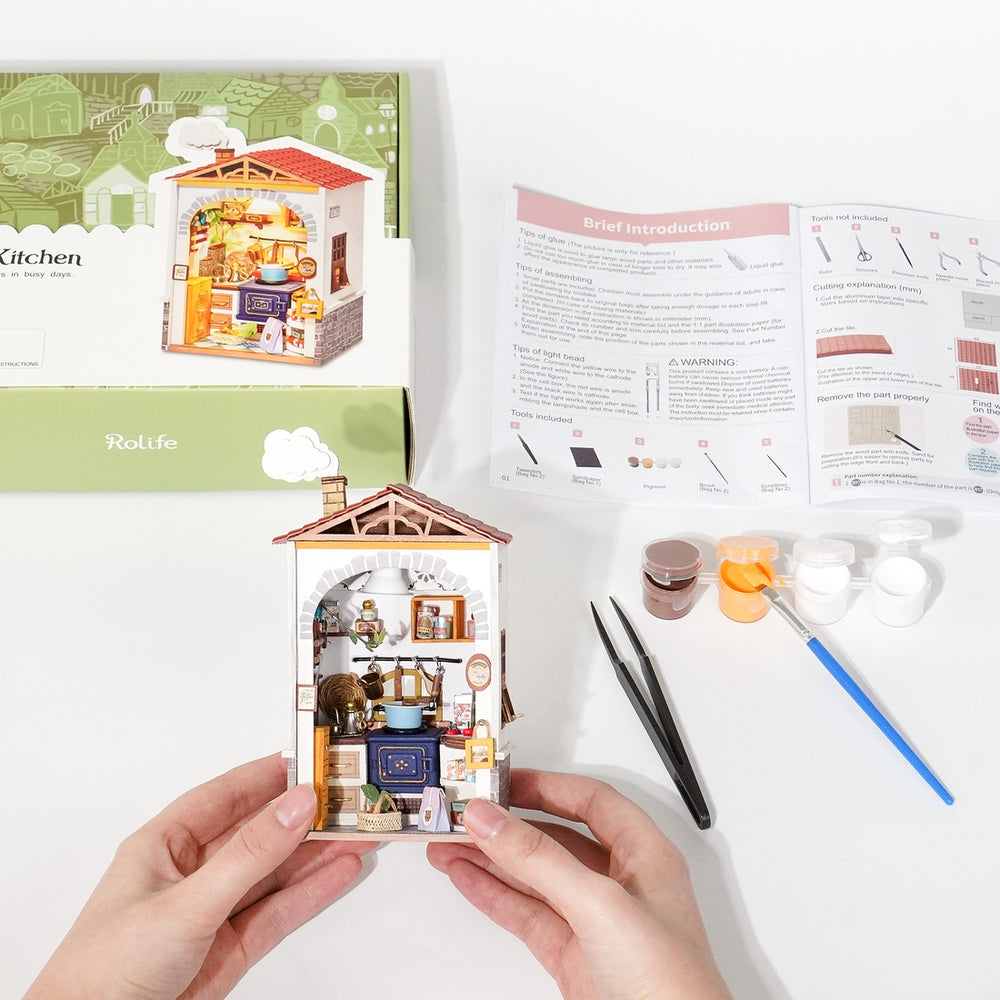 DS011, DIY Miniature House Kit: Flavor Kitchen