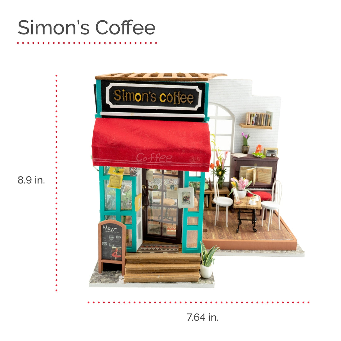 Simon's Coffee DIY Miniature Dollhouse Kit