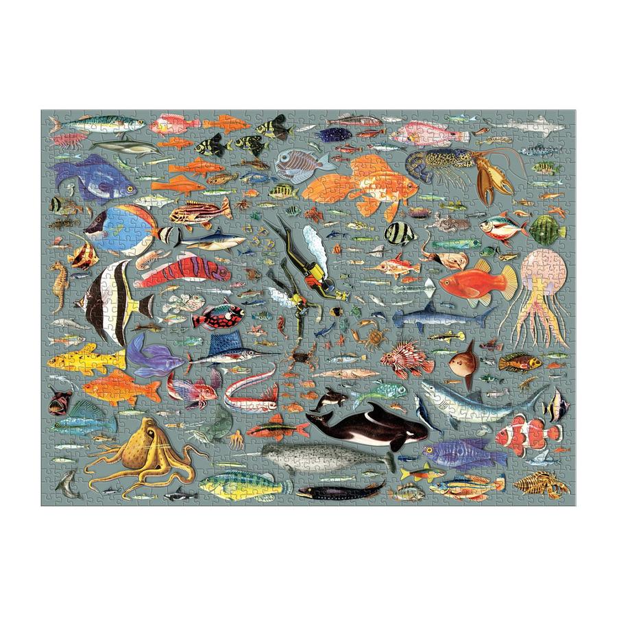 The Deepest Dive 1000 Piece Puzzle, with Shaped Pieces