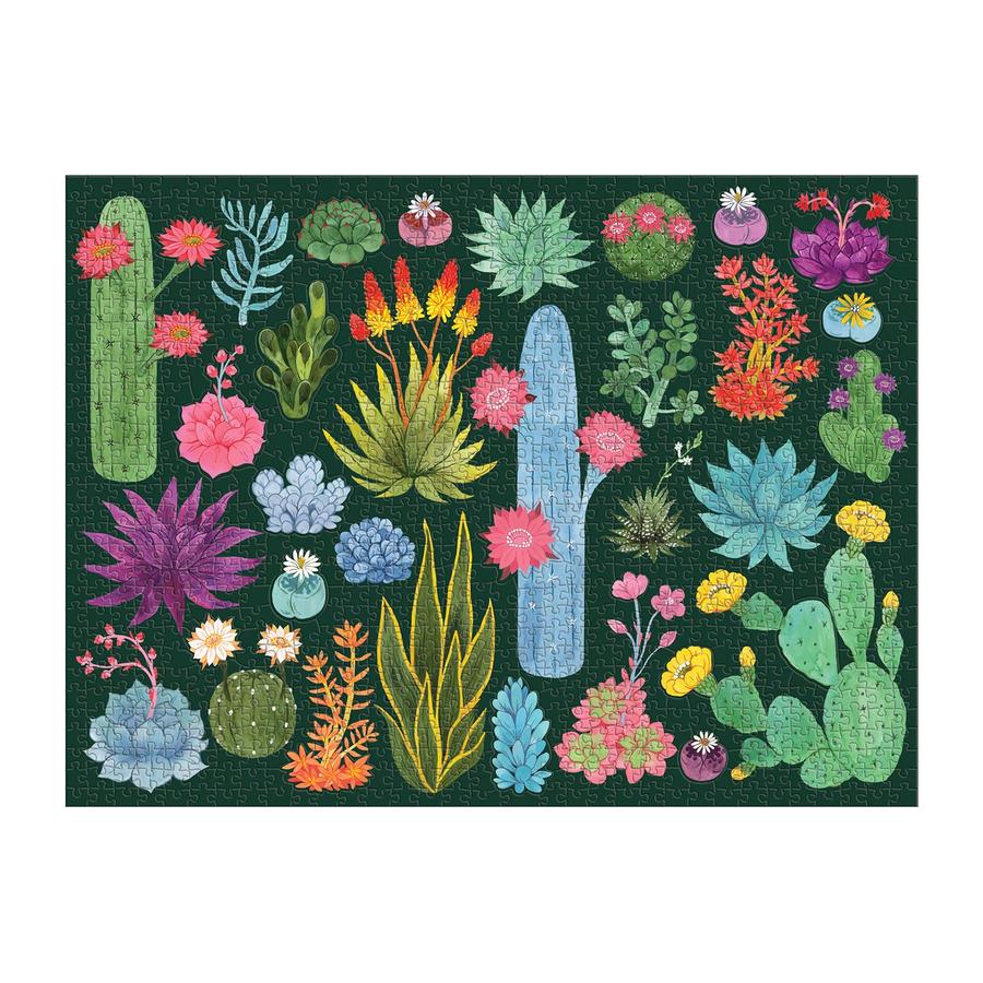 The Desert Flora 1000 Piece Puzzle with Shaped Pieces.