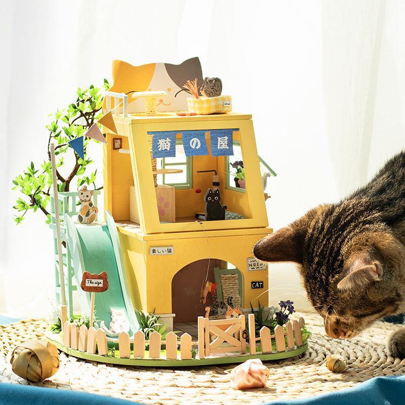 DG149 Cat House DIY Miniature House