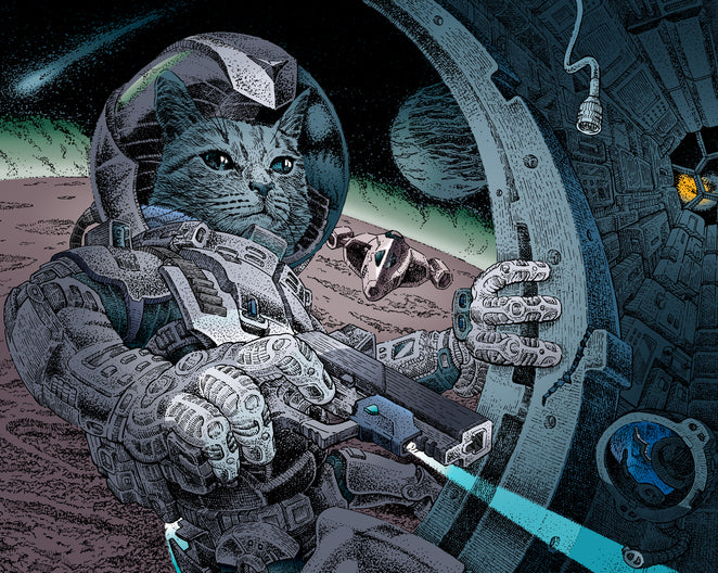 Astro Cat - Commander Print