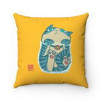 HENBUHAO Cat & Cup Pillow