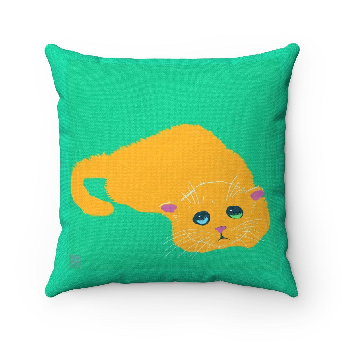 HENBUHAO Yellow Cat Pillow