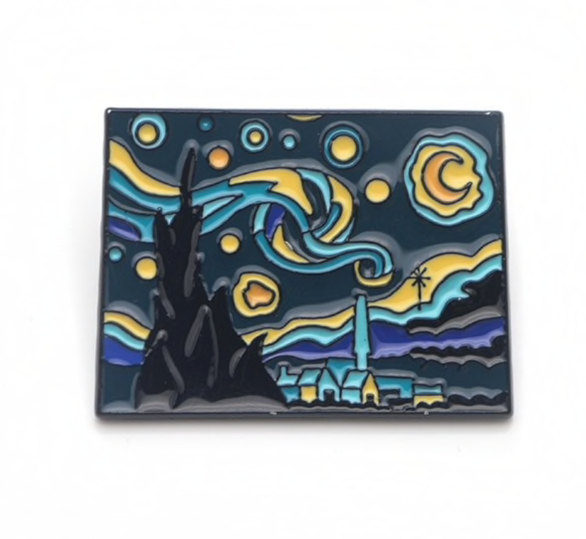 Van Gogh Enamel Pin - Staring Night
