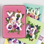 SAY IT WITH FLOWERS XOXO PORCELAIN TRAY