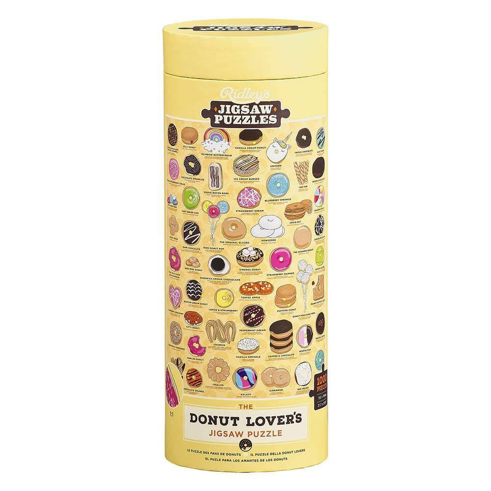Donut Lover's 1000 Piece Jigsaw Puzzle