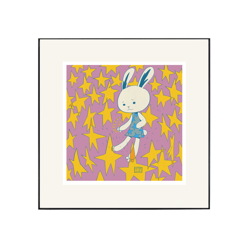 HENBUHAO Pukee Bunny & Stars Print